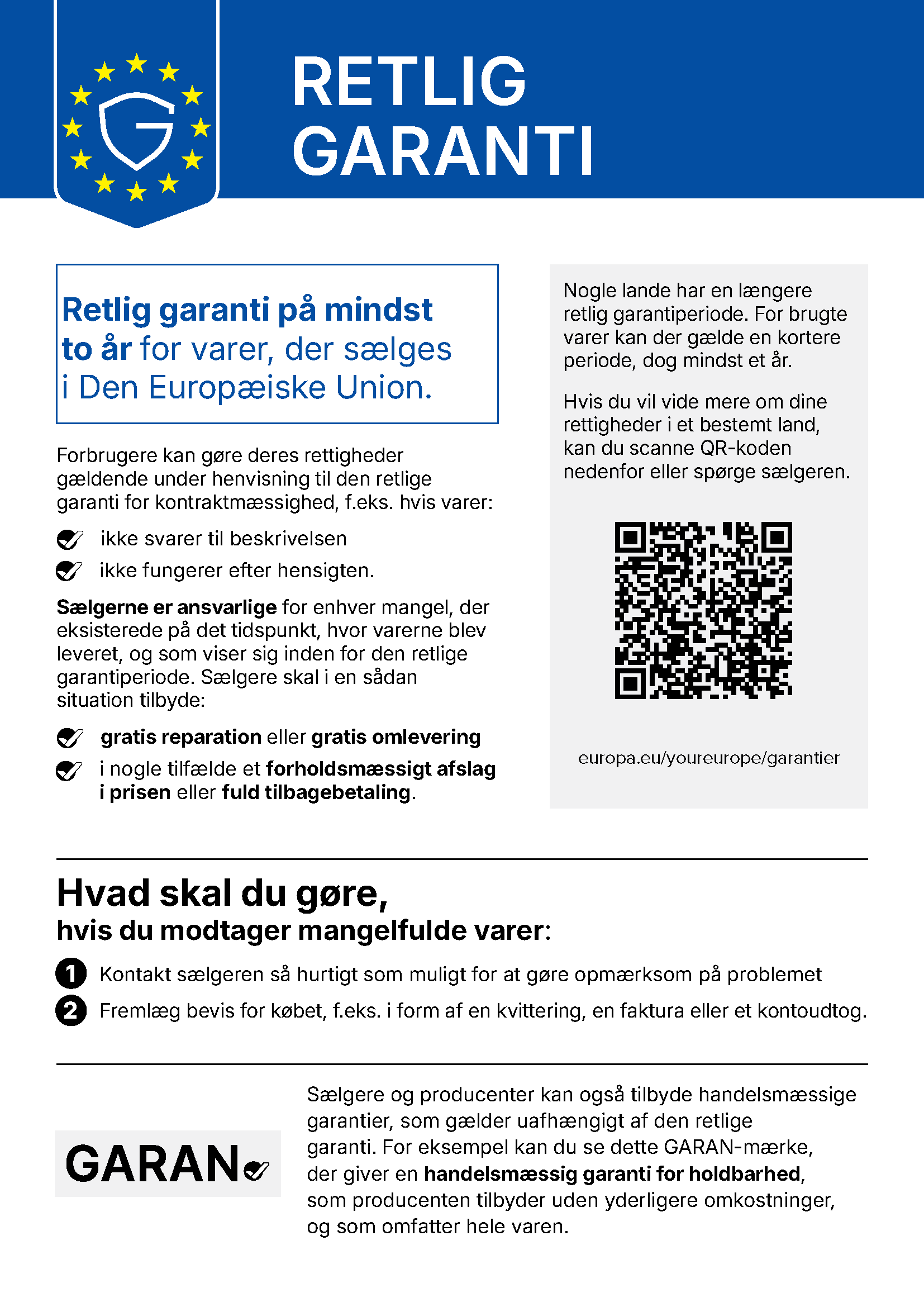 Retlig garanti i EU